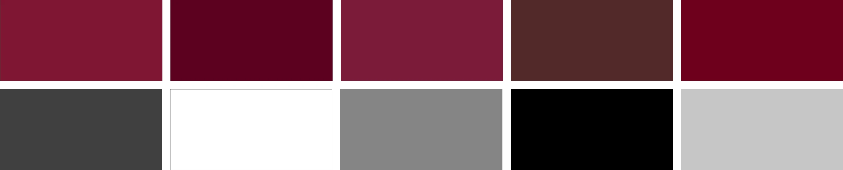 Farbpalette Bordeaux und neutrale Farben
