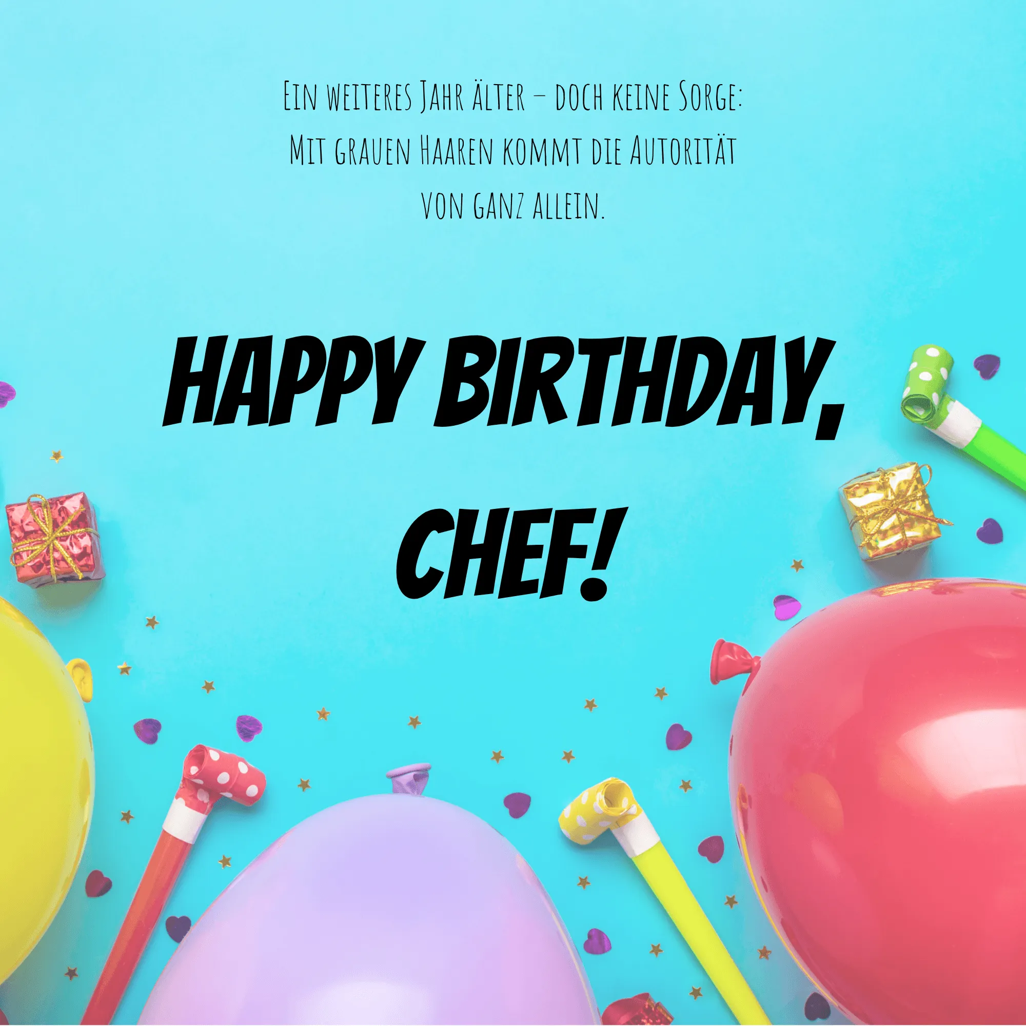 Happy Birthday Bild Chef