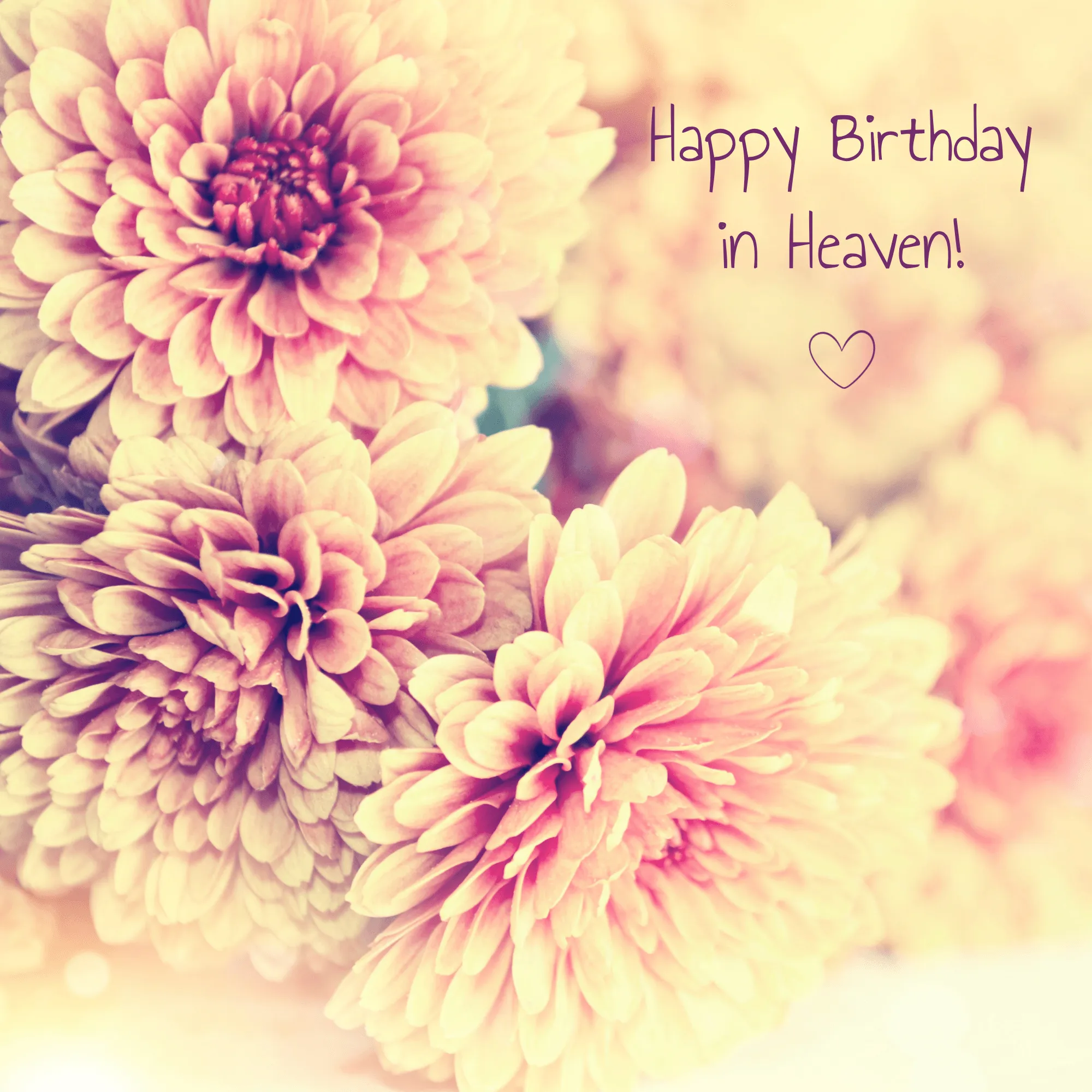 Happy Birthday in Heaven Bild