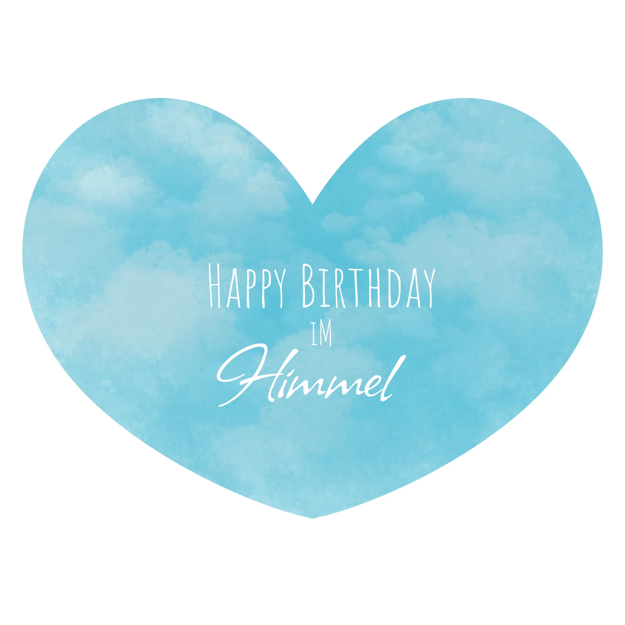 Happy Birthday im Himmel Bild