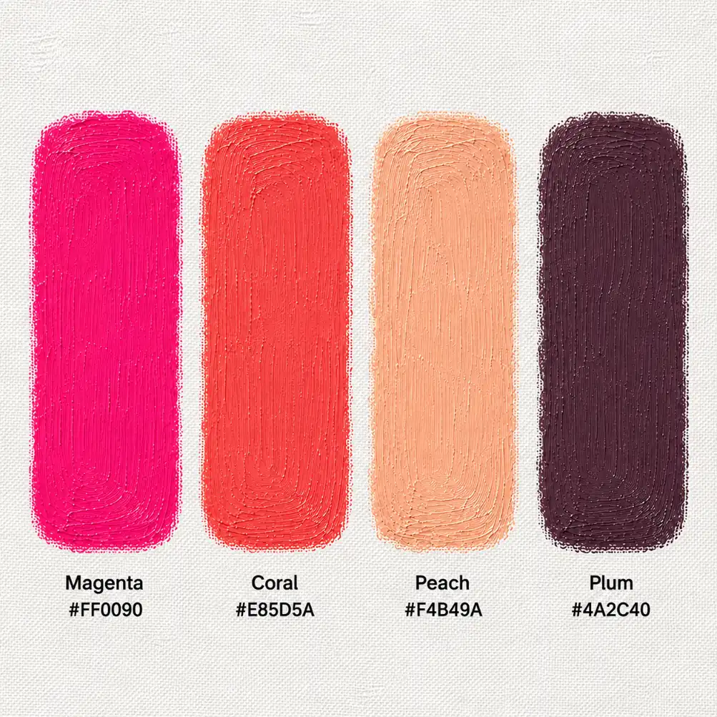 Magenta color palette 2