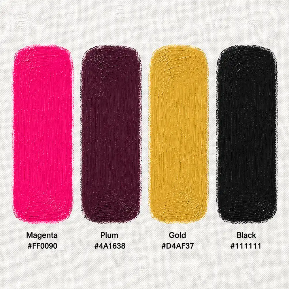 Magenta color palette 3