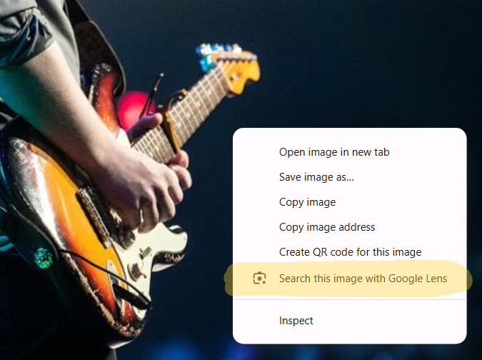 Search image with Google Lens