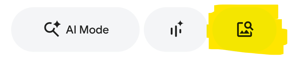 Search photos icon in the Google app