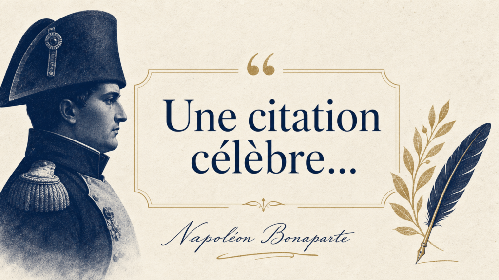 Napoléon Bonaparte reste l’une des figures les plus citées de l’histoire française.