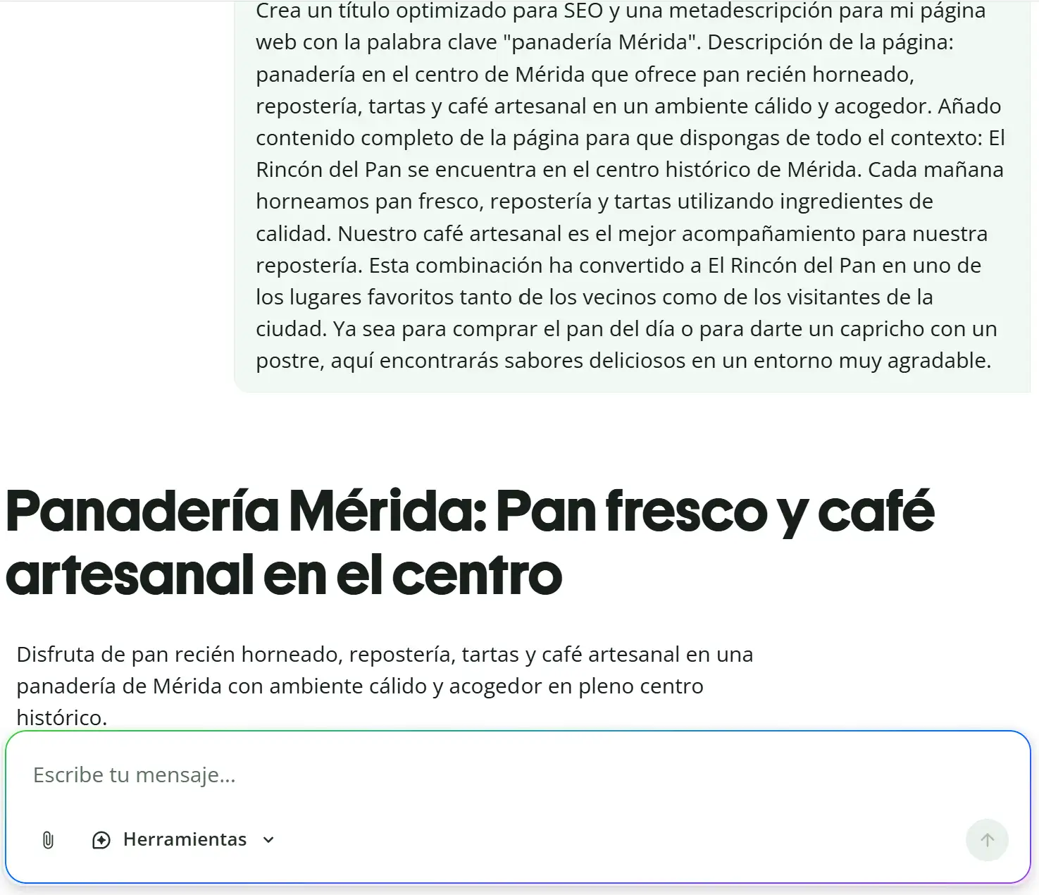 Generador de meta tags o etiquetas meta en Quillbot