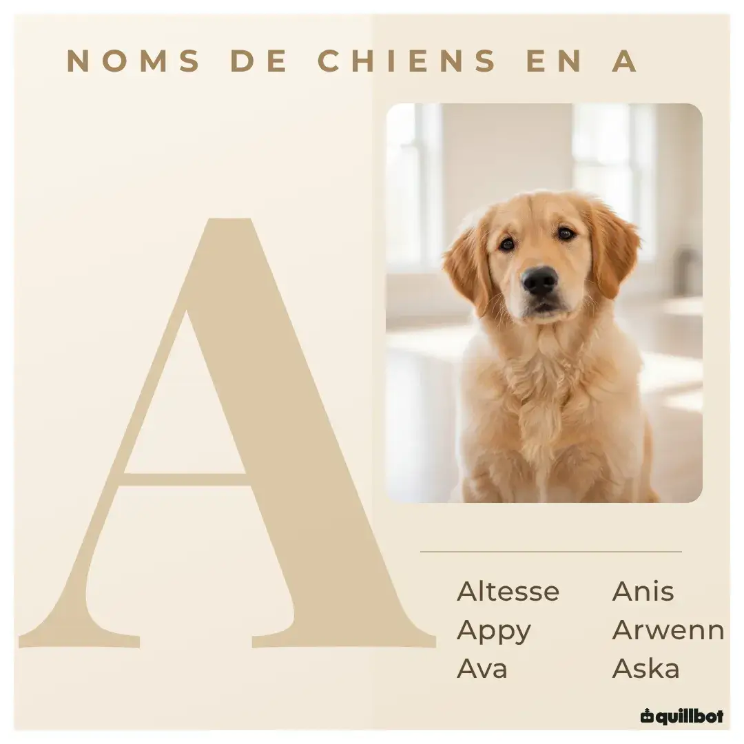 nom de chien en a