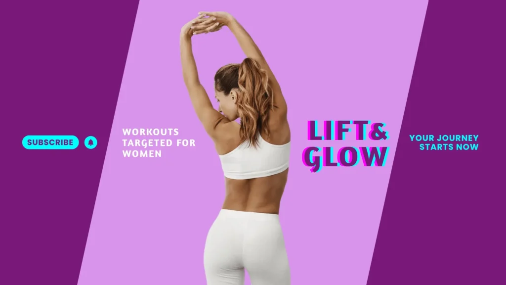 A YouTube banner for a fictional fitness channel