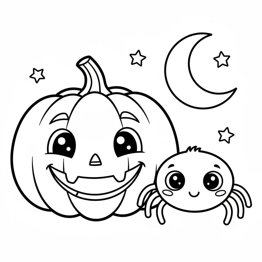 Ausmalbild Halloween