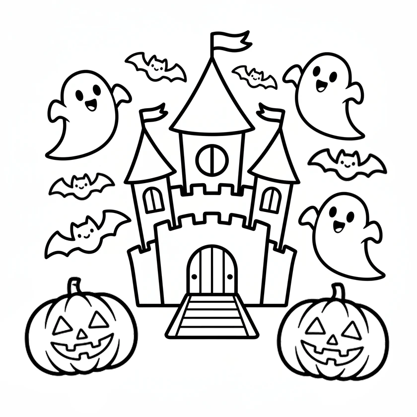 Ausmalbild Halloween
