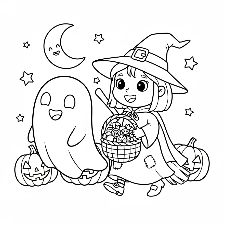 Ausmalbild Halloween