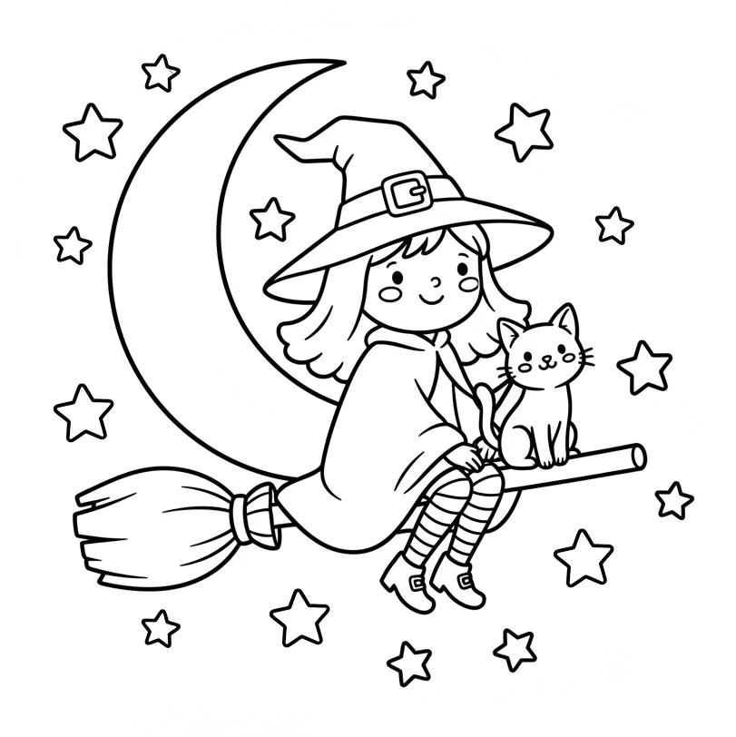 Ausmalbild Halloween