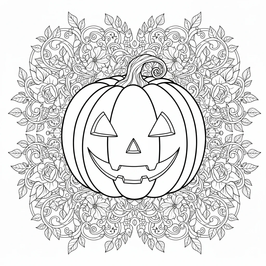 Ausmalbild Halloween