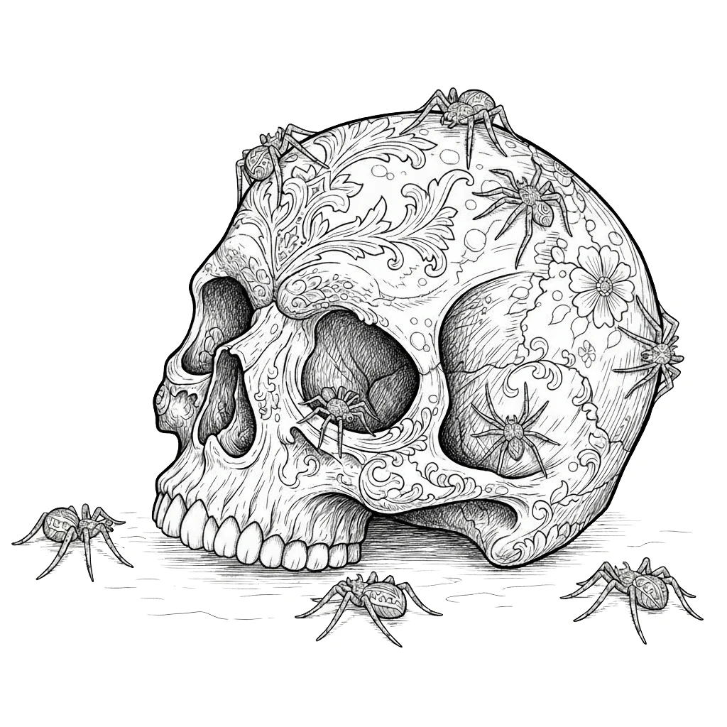 Ausmalbild Halloween