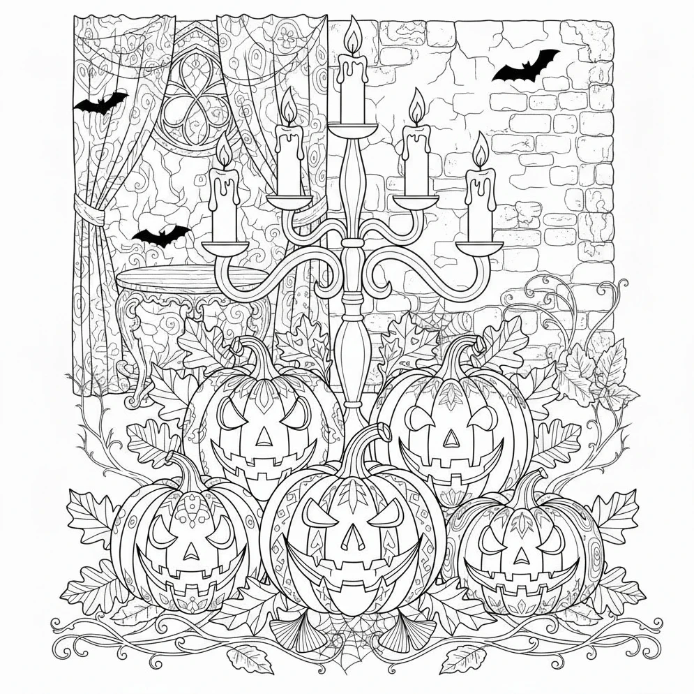 Ausmalbild Halloween