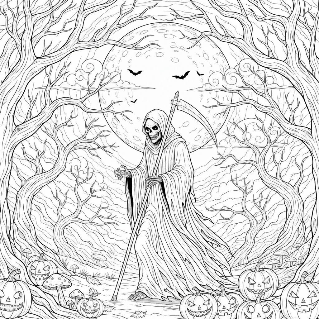 Ausmalbild Halloween