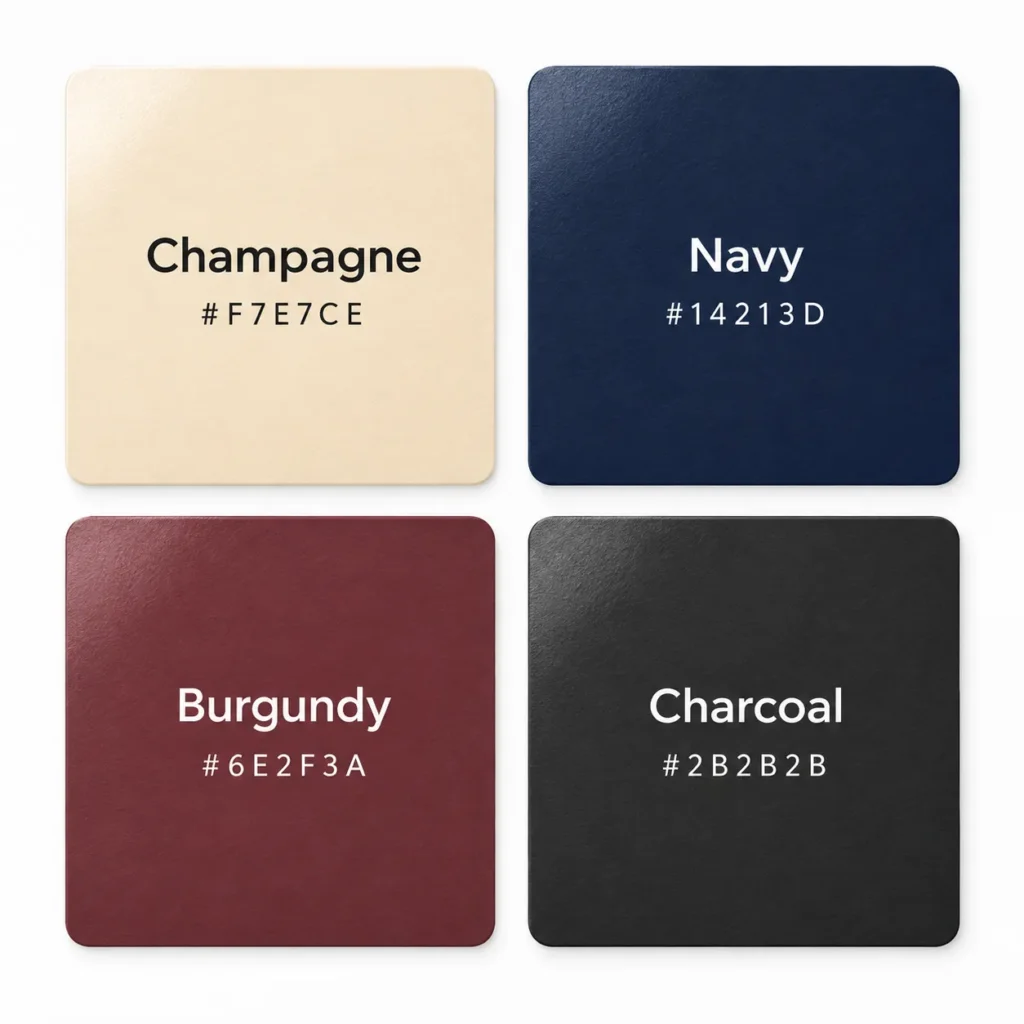 Color that combine well with champagne