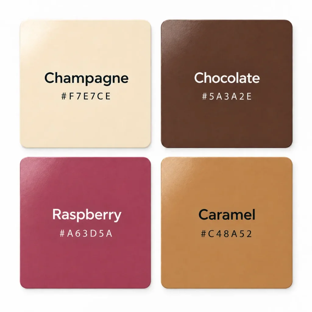 Champagne color combination ideas
