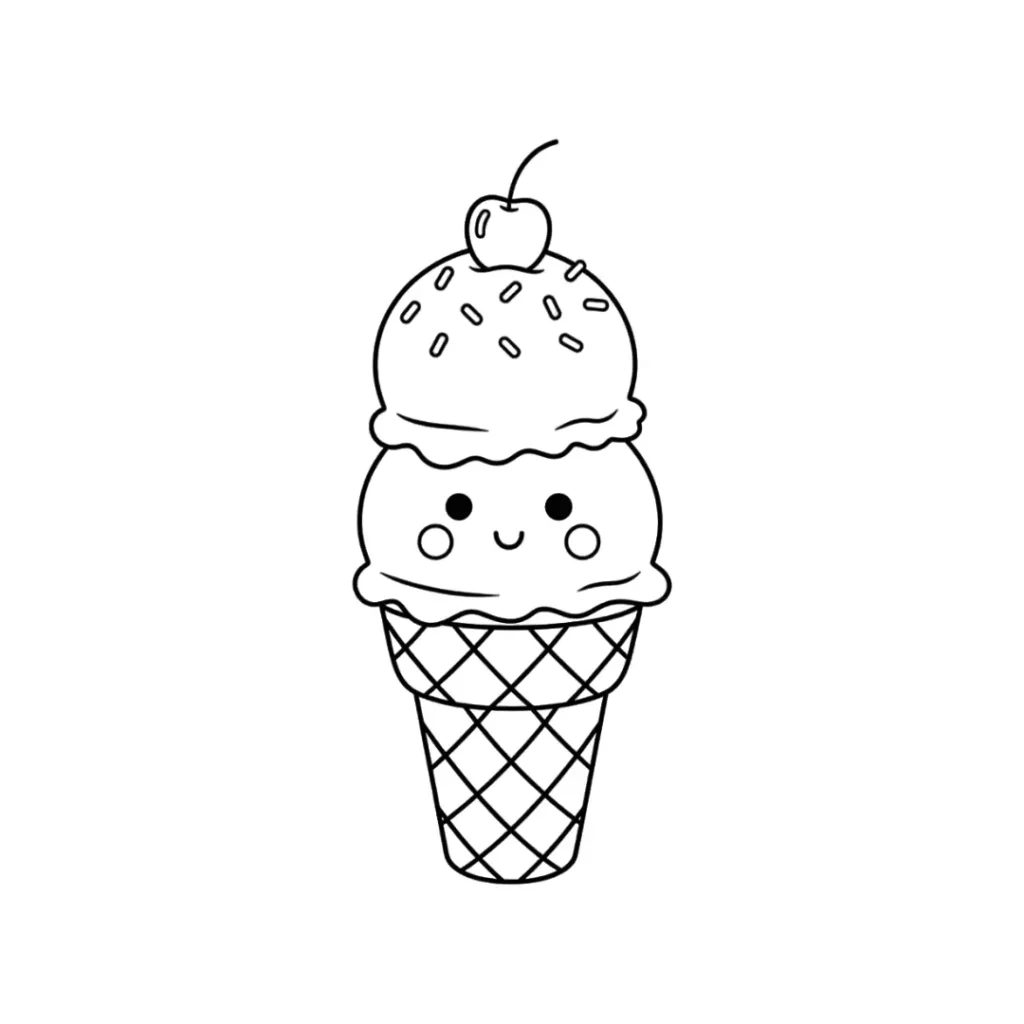 QB-dibujos-colorear-kawaii-helado