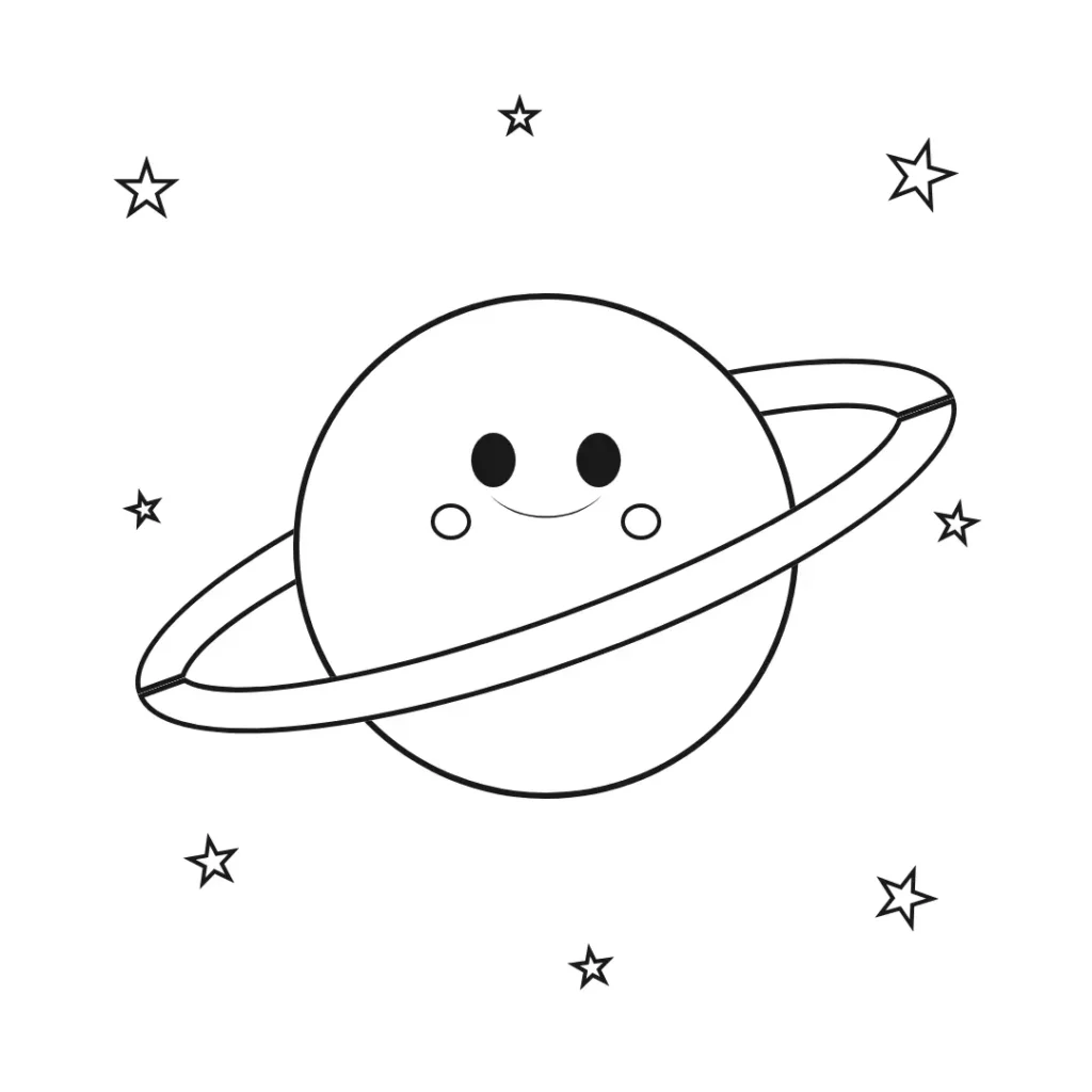 QB-dibujos-colorear-kawaii-planeta