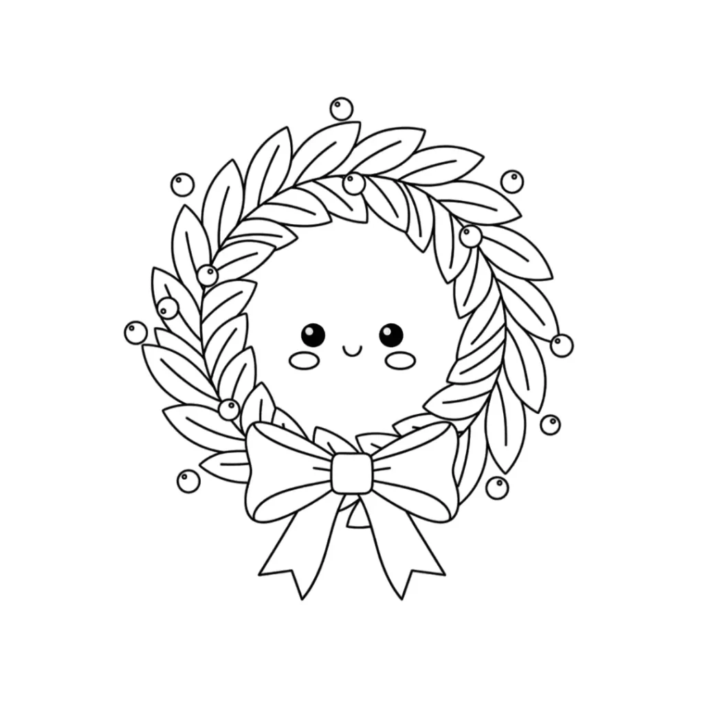 QB-dibujos-kawaii-navidad-corona
