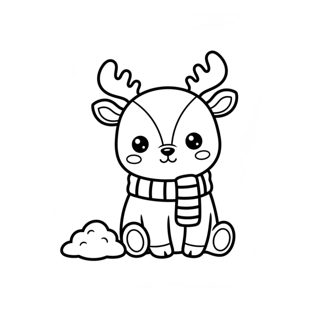 QB-dibujos-kawaii-navidad-reno