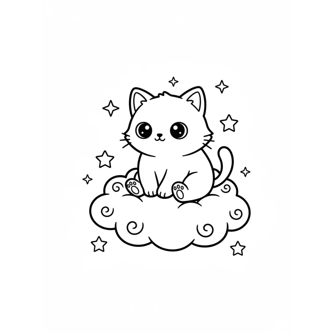 colorear-kawaii-nube
