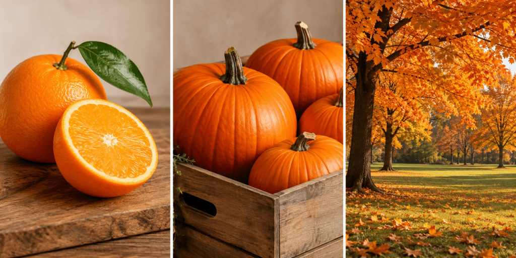 Orange in der Natur