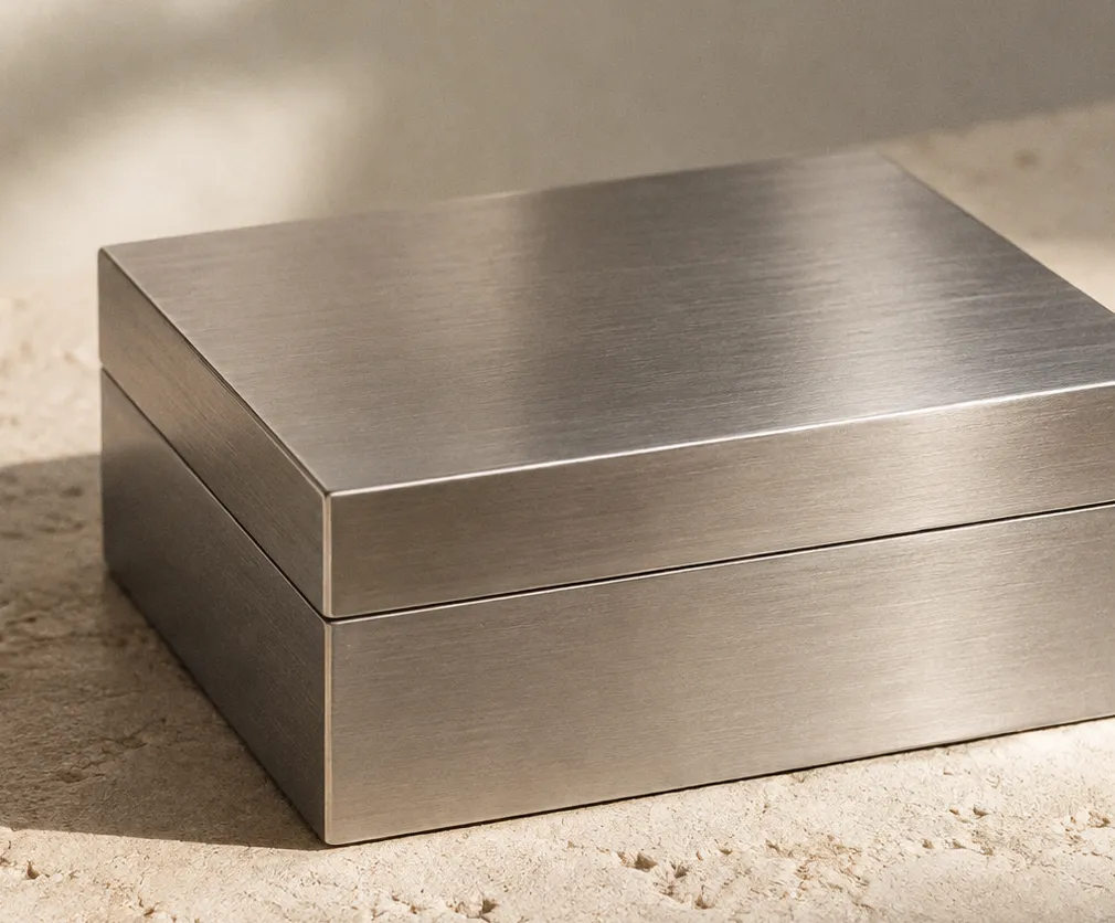 A silver box