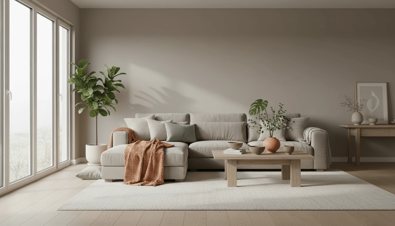 Taupe mit gedeckten Farben