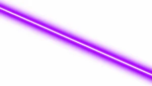 Violet colored light on a white surface