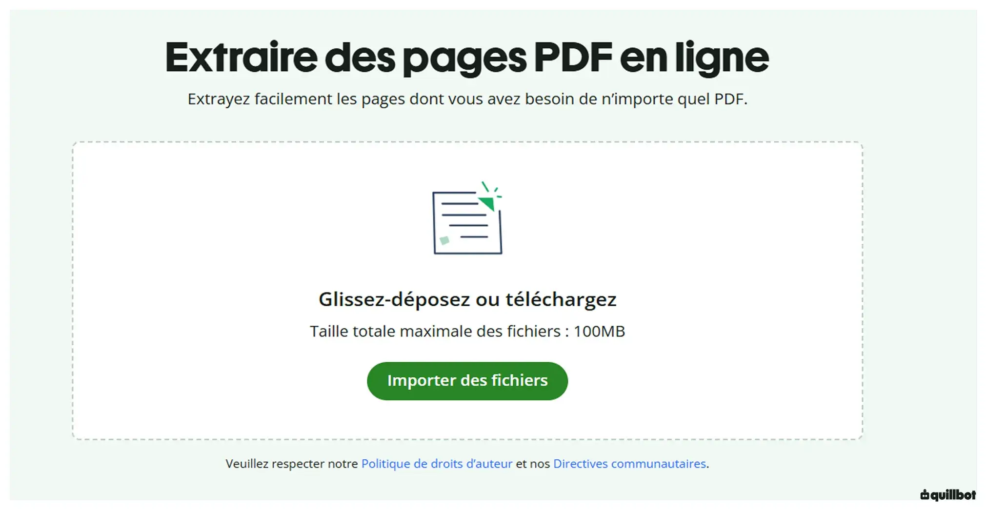 extraire pages pdf
