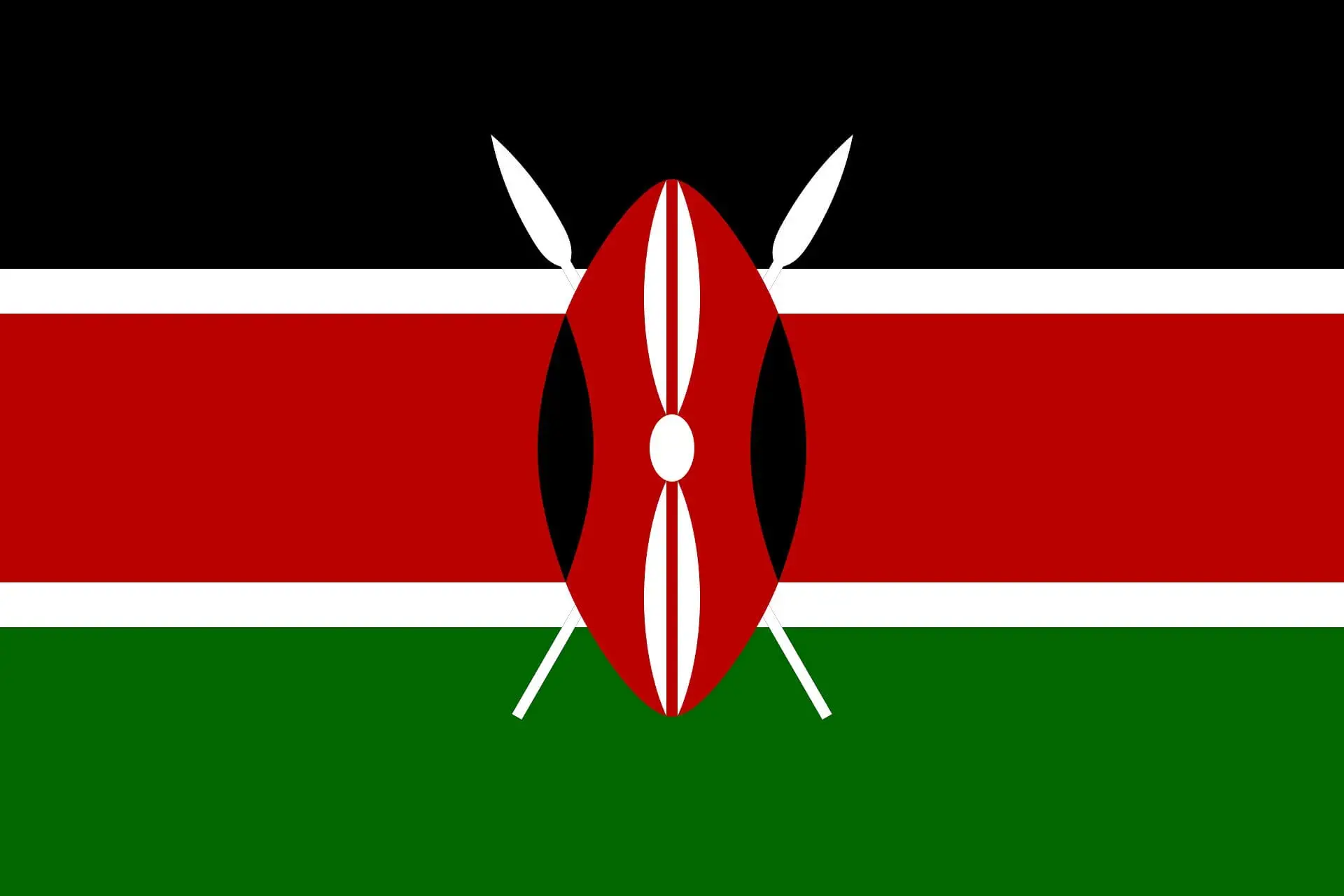 The flag of Kenya
