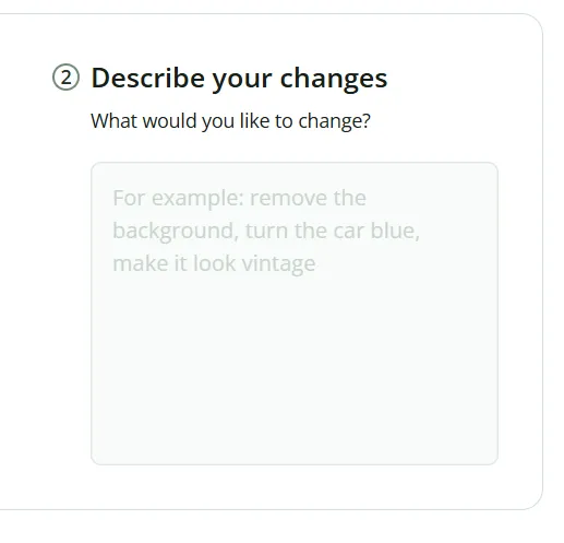 The prompt box in Quillbot's free online AI editing software.