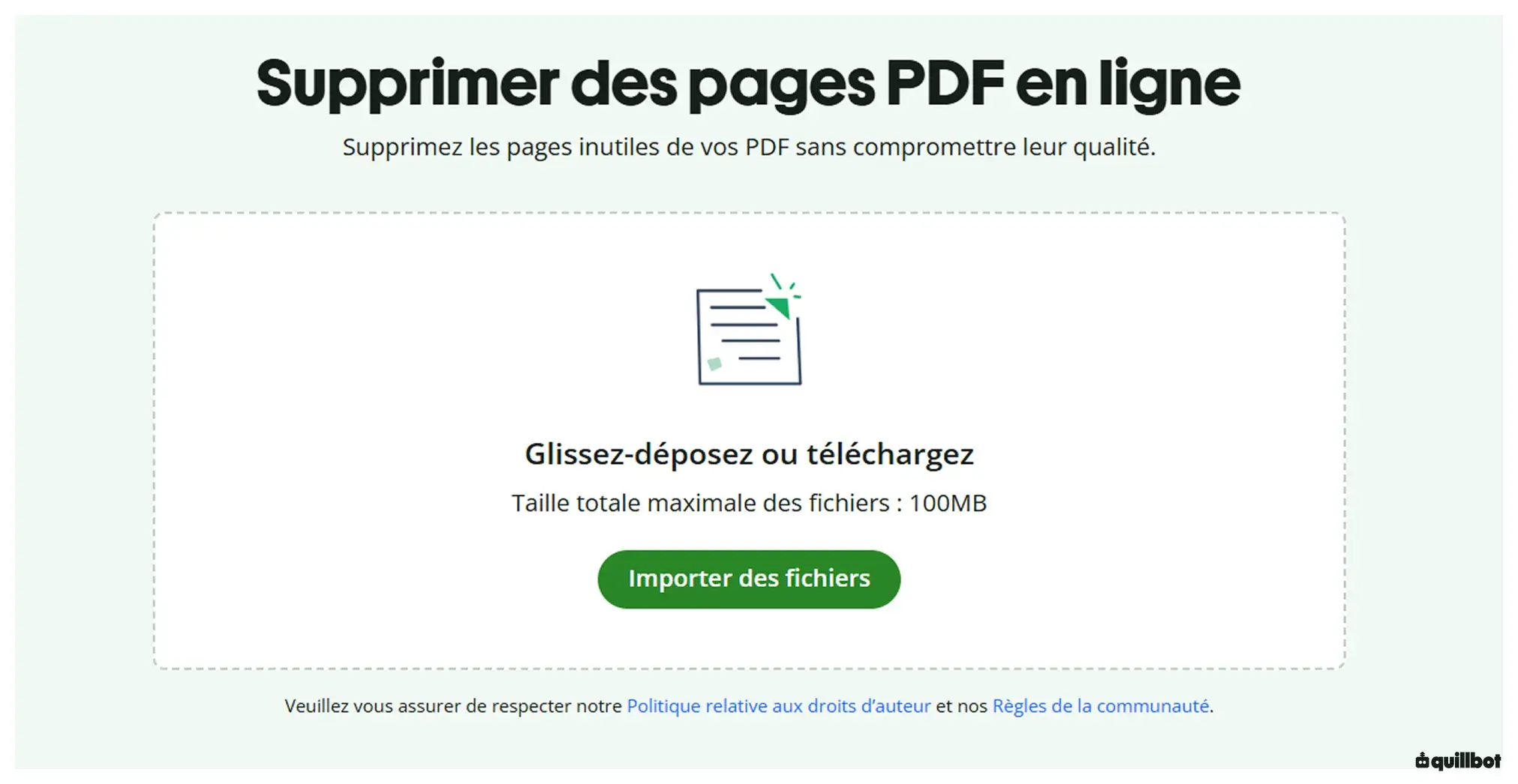 supprimer des pages pdf outil gratuit