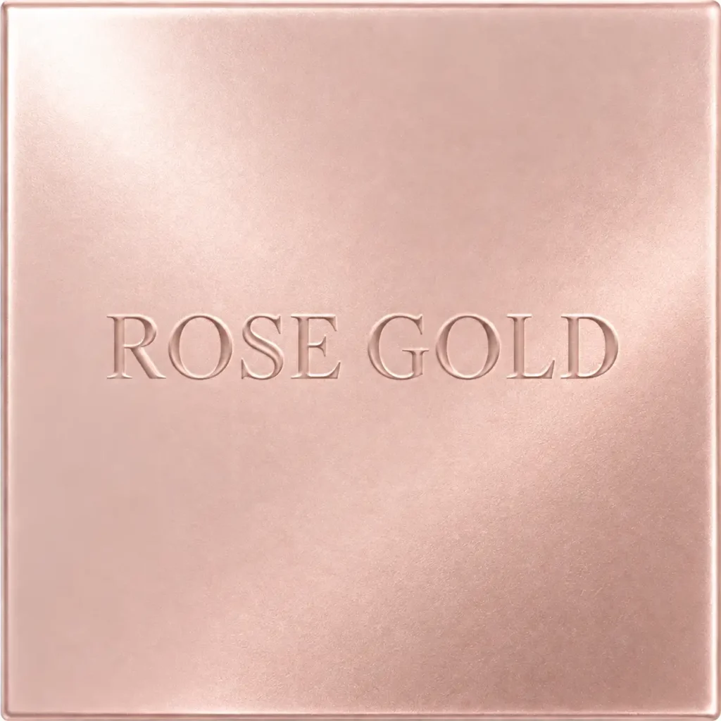An example of rose gold rendered in a metallic effect