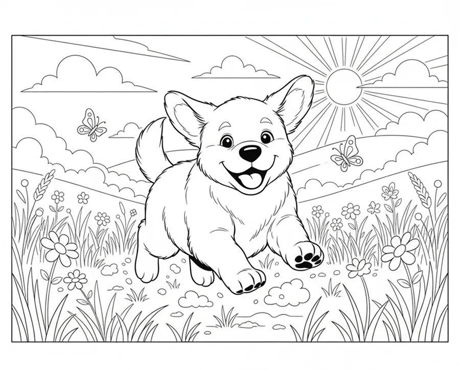 50 Dog Coloring Pages | Download in One Click