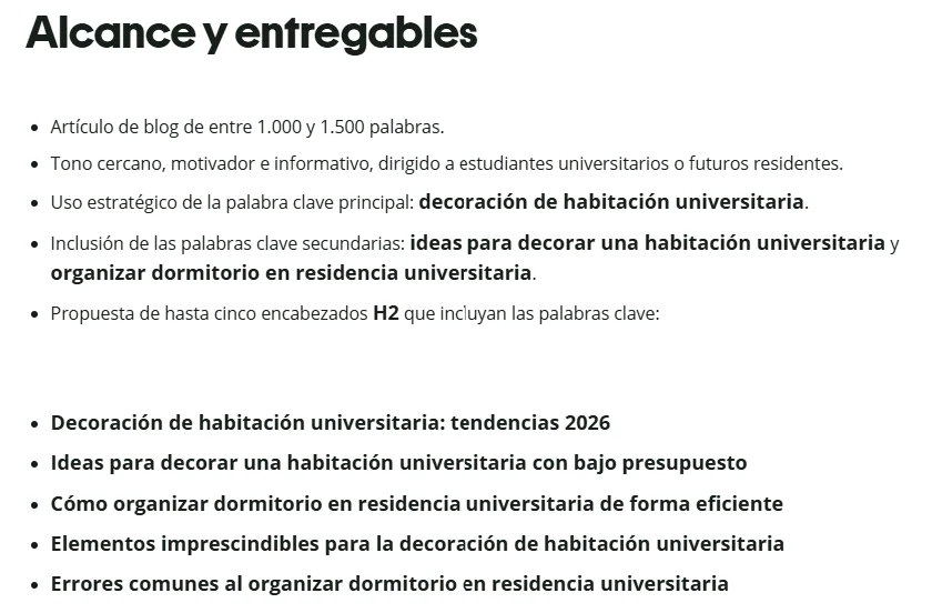 Usa el generador de brief de Quillbot
