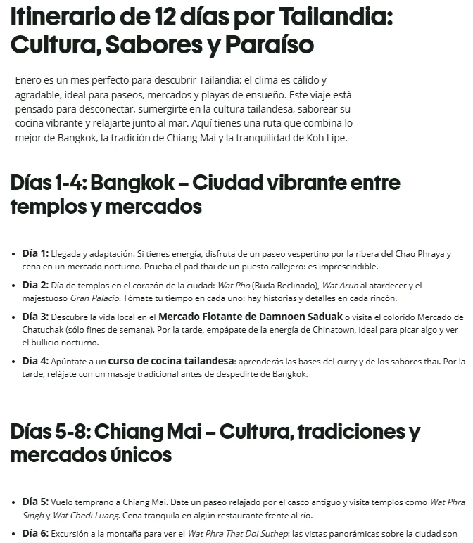 Generador de itinerarios de viaje de Quillbot
