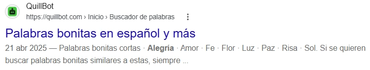 Generador de meta descripción de Quillbot